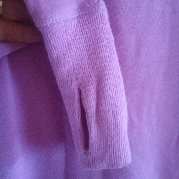 Athleta Coastal Luxe Super Soft Modal Blend Sweatshirt in Plumeria Purple Sz XS - Picture 9 of 11